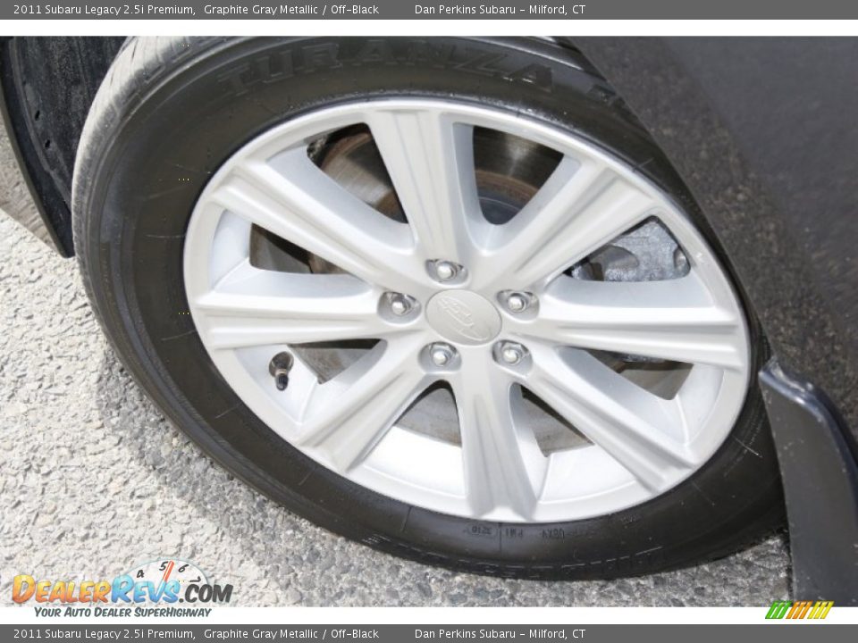 2011 Subaru Legacy 2.5i Premium Graphite Gray Metallic / Off-Black Photo #21