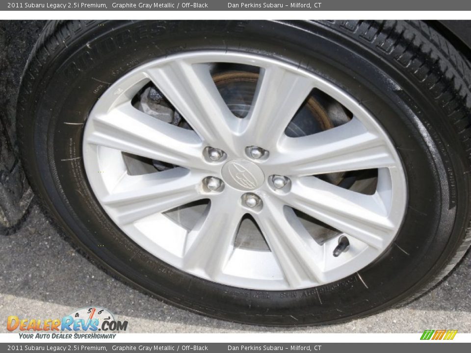 2011 Subaru Legacy 2.5i Premium Graphite Gray Metallic / Off-Black Photo #22