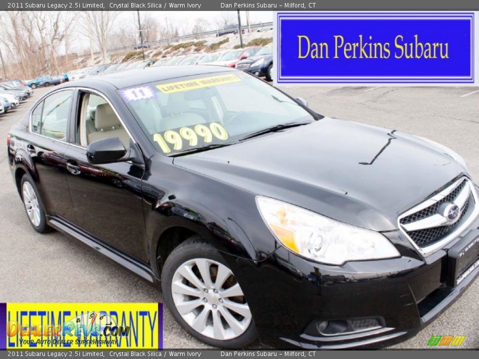 2011 Subaru Legacy 2.5i Limited Crystal Black Silica / Warm Ivory Photo #1