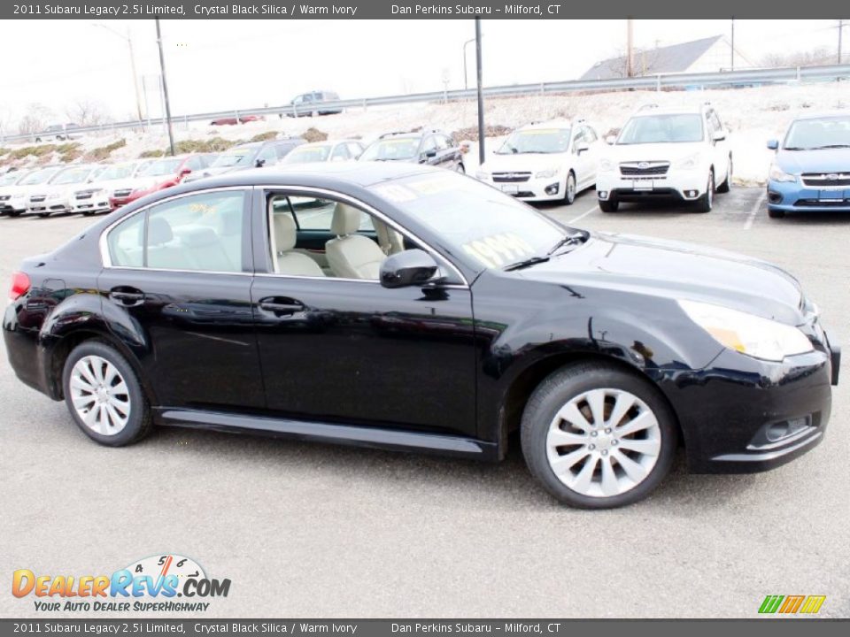 2011 Subaru Legacy 2.5i Limited Crystal Black Silica / Warm Ivory Photo #4