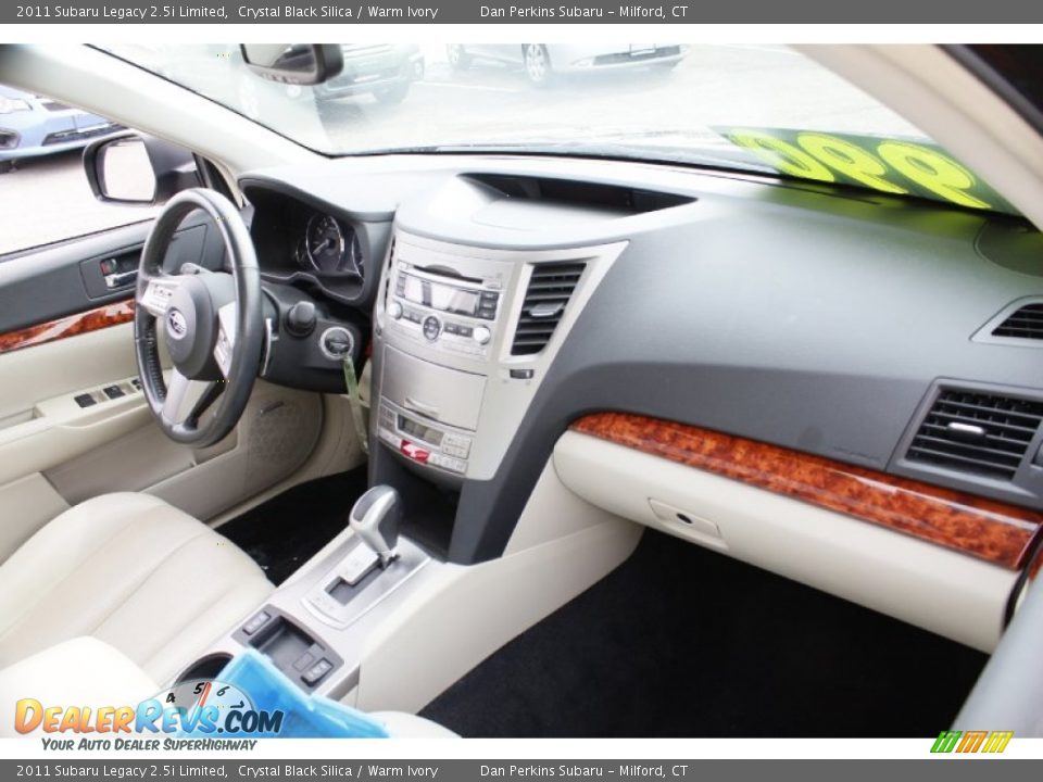 2011 Subaru Legacy 2.5i Limited Crystal Black Silica / Warm Ivory Photo #9
