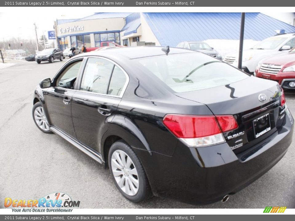 2011 Subaru Legacy 2.5i Limited Crystal Black Silica / Warm Ivory Photo #11