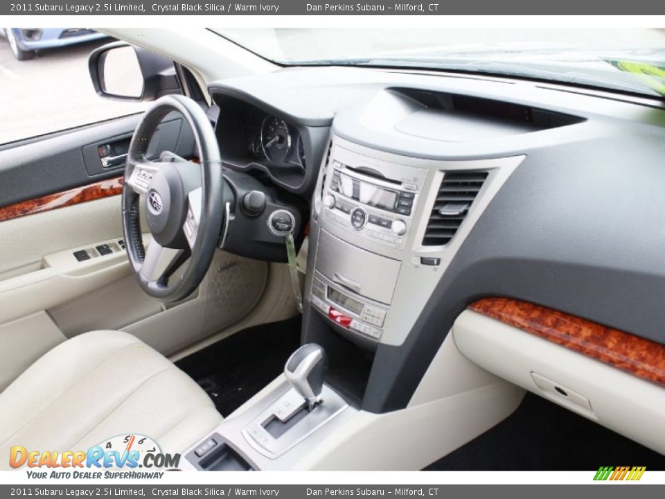 2011 Subaru Legacy 2.5i Limited Crystal Black Silica / Warm Ivory Photo #13