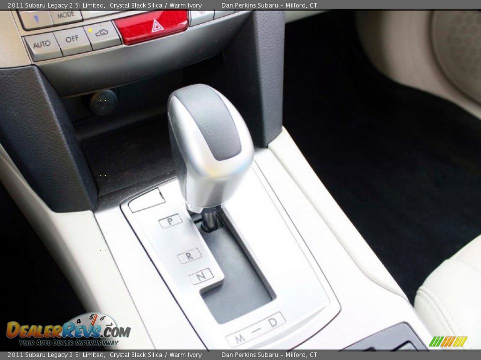 2011 Subaru Legacy 2.5i Limited Crystal Black Silica / Warm Ivory Photo #14