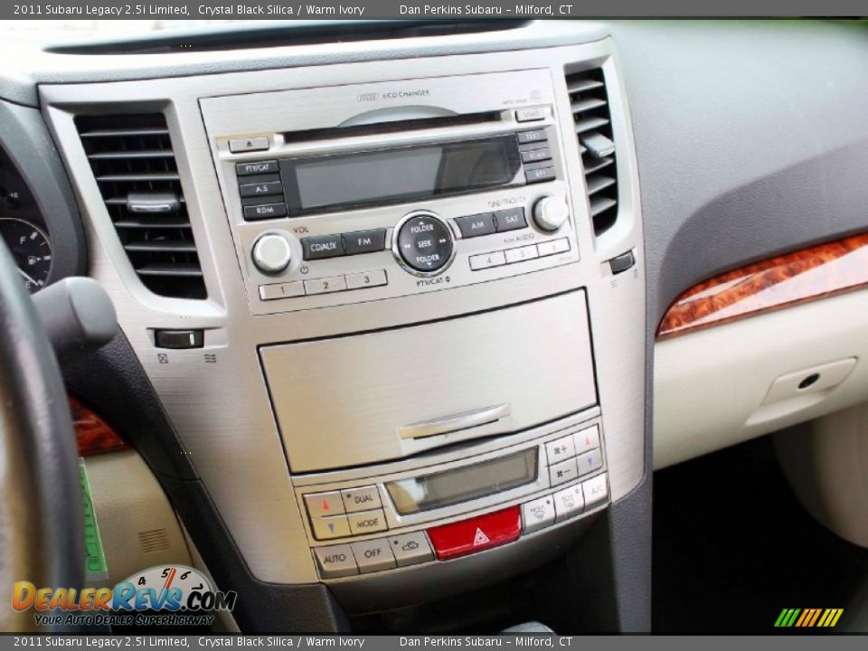 2011 Subaru Legacy 2.5i Limited Crystal Black Silica / Warm Ivory Photo #21
