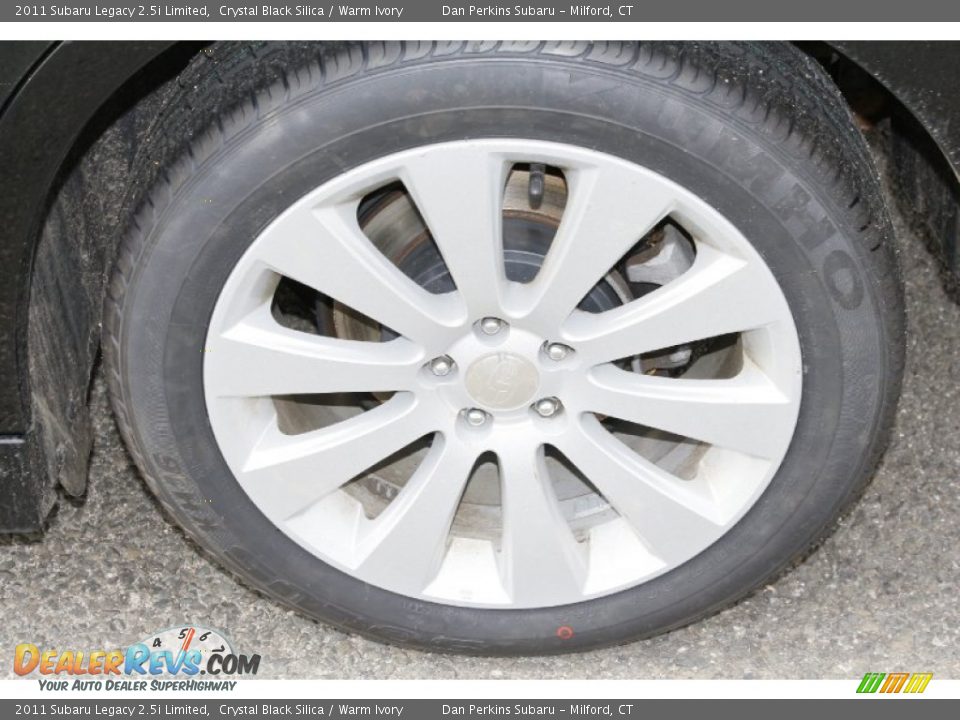 2011 Subaru Legacy 2.5i Limited Crystal Black Silica / Warm Ivory Photo #23