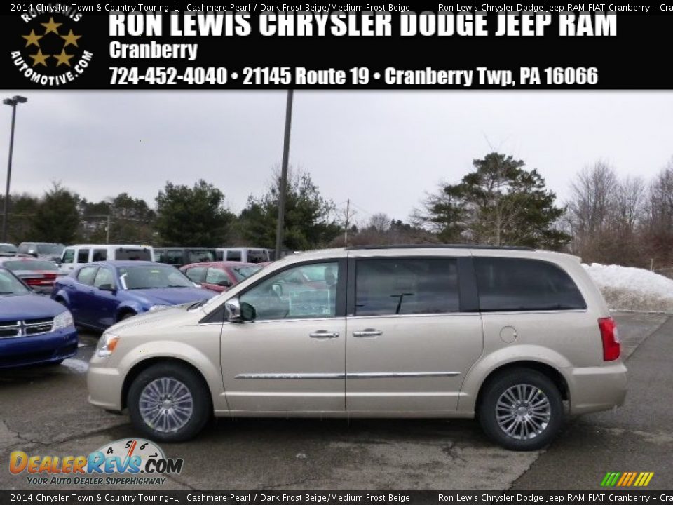 2014 Chrysler Town & Country Touring-L Cashmere Pearl / Dark Frost Beige/Medium Frost Beige Photo #1