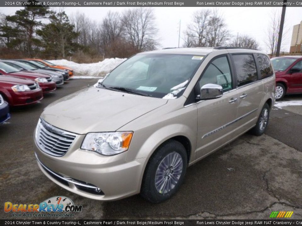 2014 Chrysler Town & Country Touring-L Cashmere Pearl / Dark Frost Beige/Medium Frost Beige Photo #2