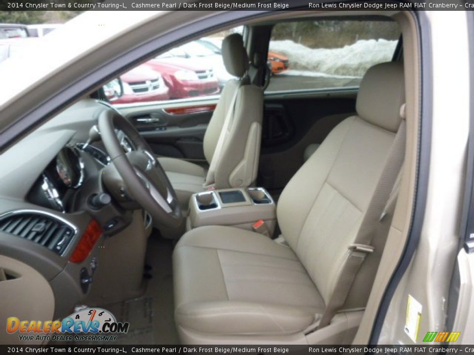 2014 Chrysler Town & Country Touring-L Cashmere Pearl / Dark Frost Beige/Medium Frost Beige Photo #10