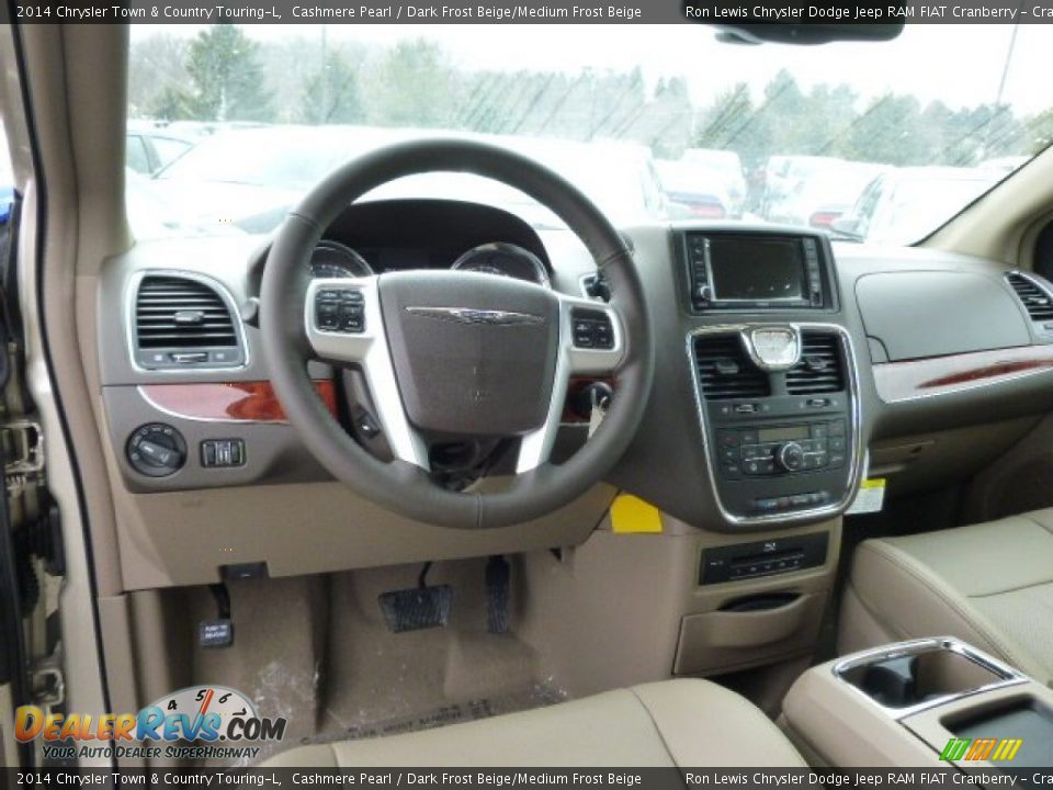 2014 Chrysler Town & Country Touring-L Cashmere Pearl / Dark Frost Beige/Medium Frost Beige Photo #15