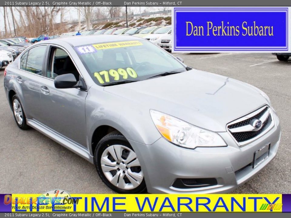2011 Subaru Legacy 2.5i Graphite Gray Metallic / Off-Black Photo #1