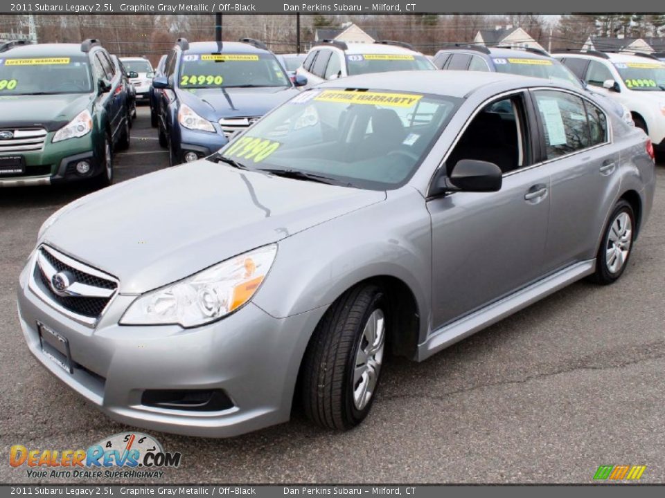 2011 Subaru Legacy 2.5i Graphite Gray Metallic / Off-Black Photo #3