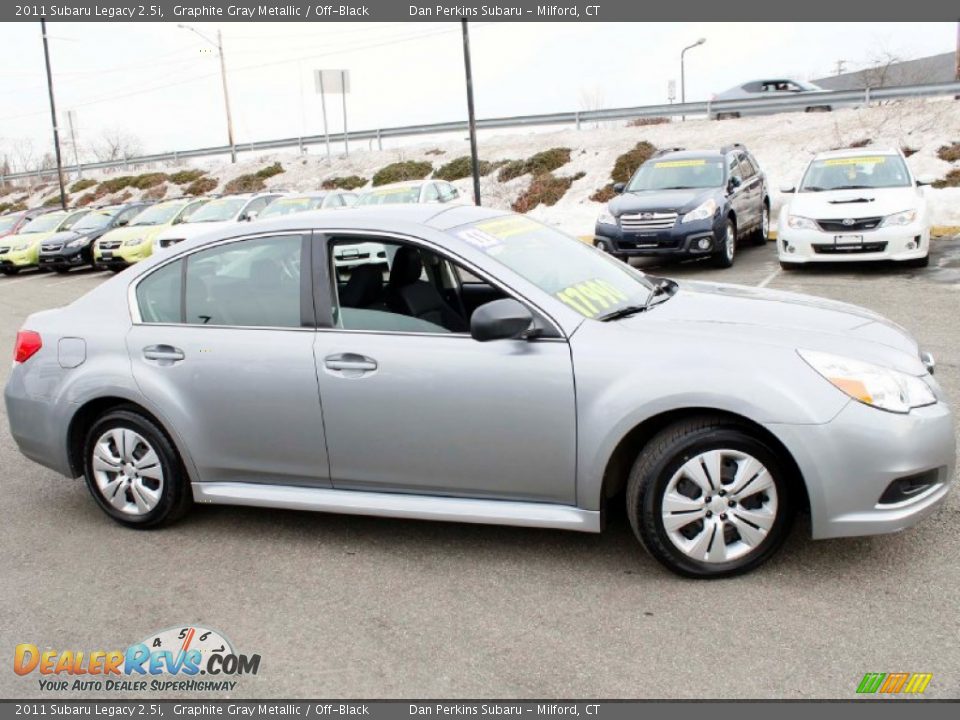 2011 Subaru Legacy 2.5i Graphite Gray Metallic / Off-Black Photo #4