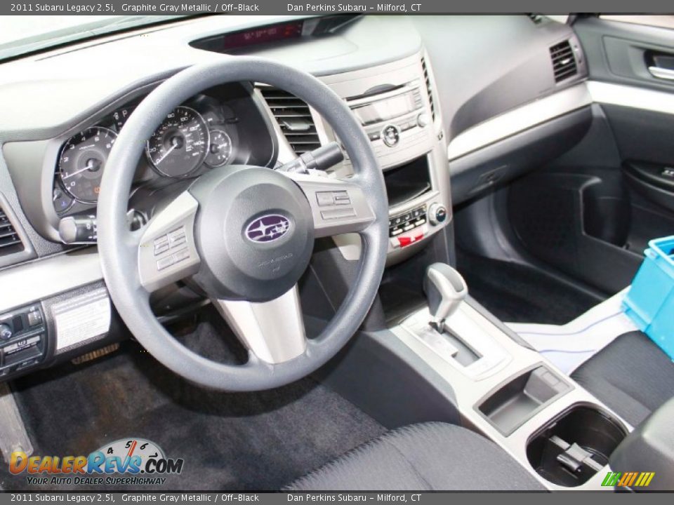 2011 Subaru Legacy 2.5i Graphite Gray Metallic / Off-Black Photo #5