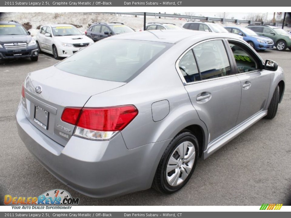 2011 Subaru Legacy 2.5i Graphite Gray Metallic / Off-Black Photo #6