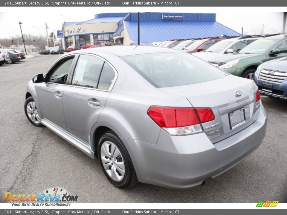 2011 Subaru Legacy 2.5i Graphite Gray Metallic / Off-Black Photo #10