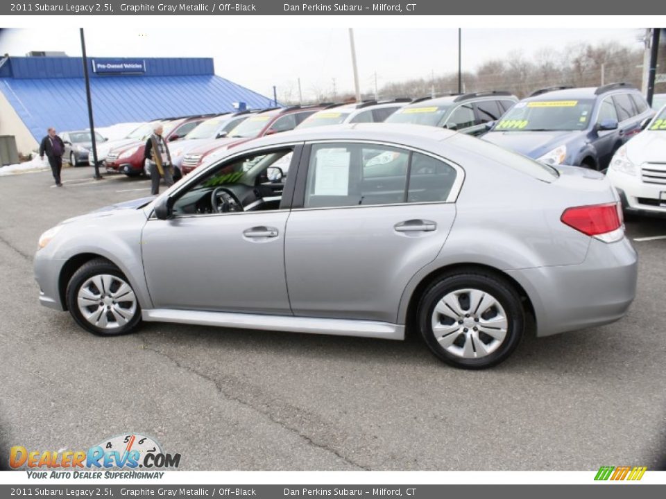 2011 Subaru Legacy 2.5i Graphite Gray Metallic / Off-Black Photo #11