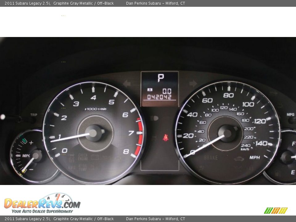 2011 Subaru Legacy 2.5i Graphite Gray Metallic / Off-Black Photo #14