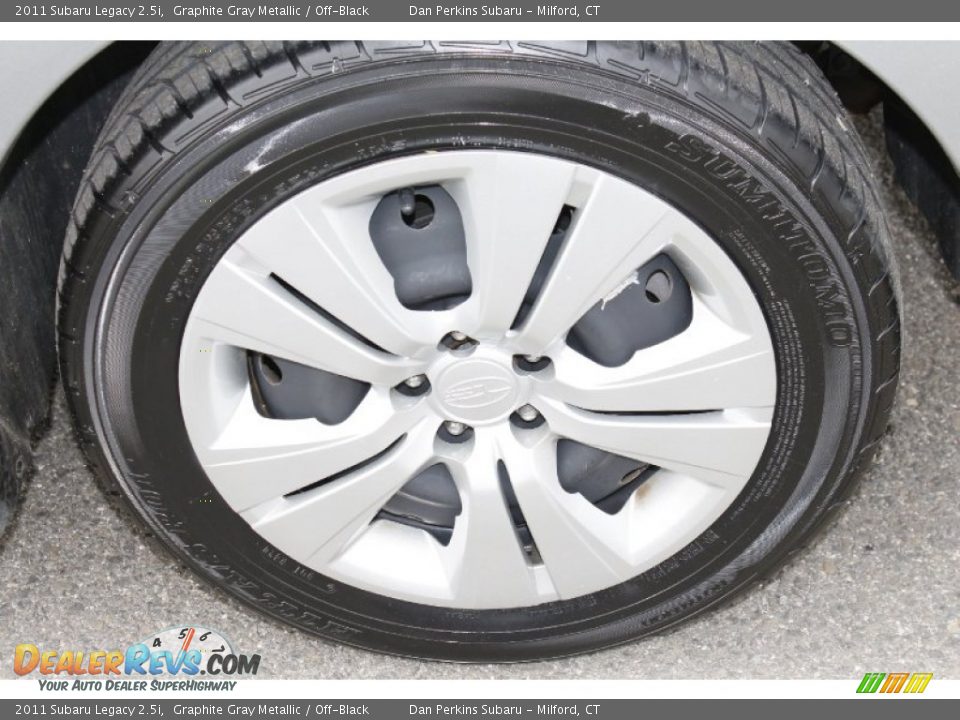 2011 Subaru Legacy 2.5i Graphite Gray Metallic / Off-Black Photo #21