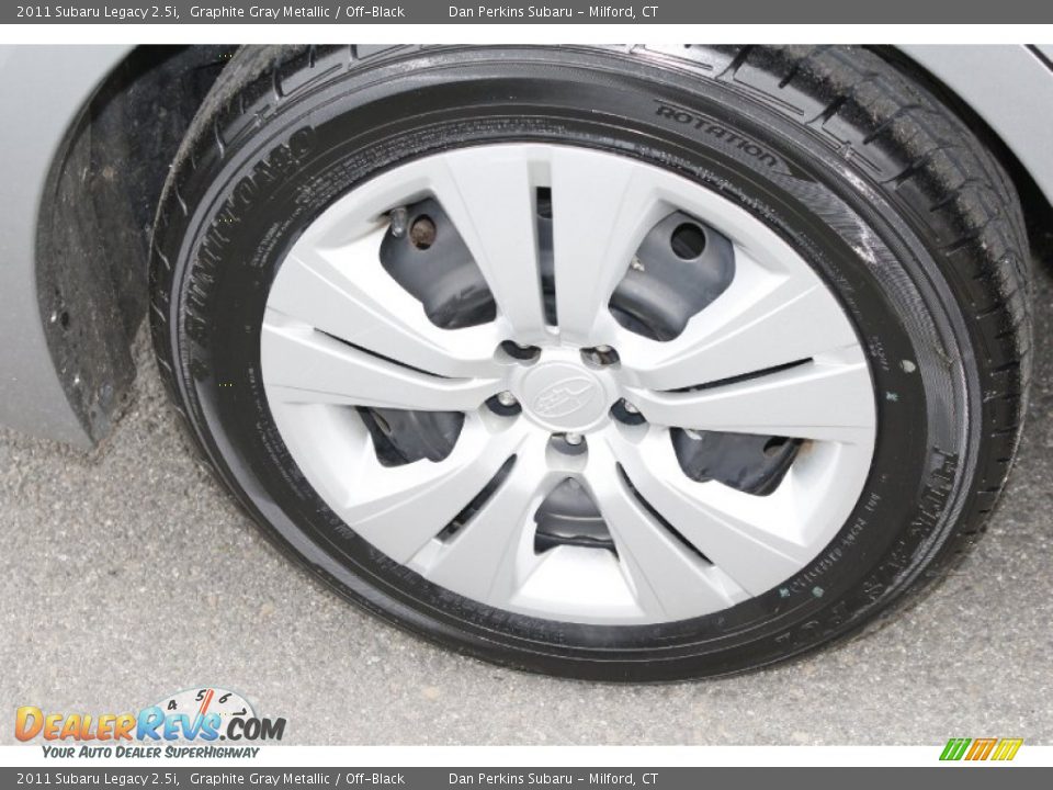 2011 Subaru Legacy 2.5i Graphite Gray Metallic / Off-Black Photo #24