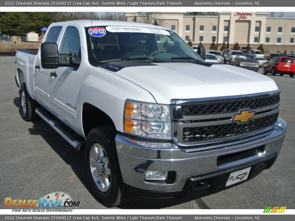 2012 Chevrolet Silverado 2500HD LT Crew Cab 4x4 Summit White / Light Titanium/Dark Titanium Photo #1