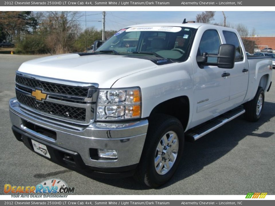 2012 Chevrolet Silverado 2500HD LT Crew Cab 4x4 Summit White / Light Titanium/Dark Titanium Photo #2