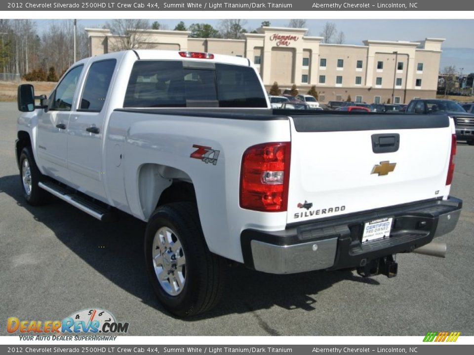 2012 Chevrolet Silverado 2500HD LT Crew Cab 4x4 Summit White / Light Titanium/Dark Titanium Photo #4