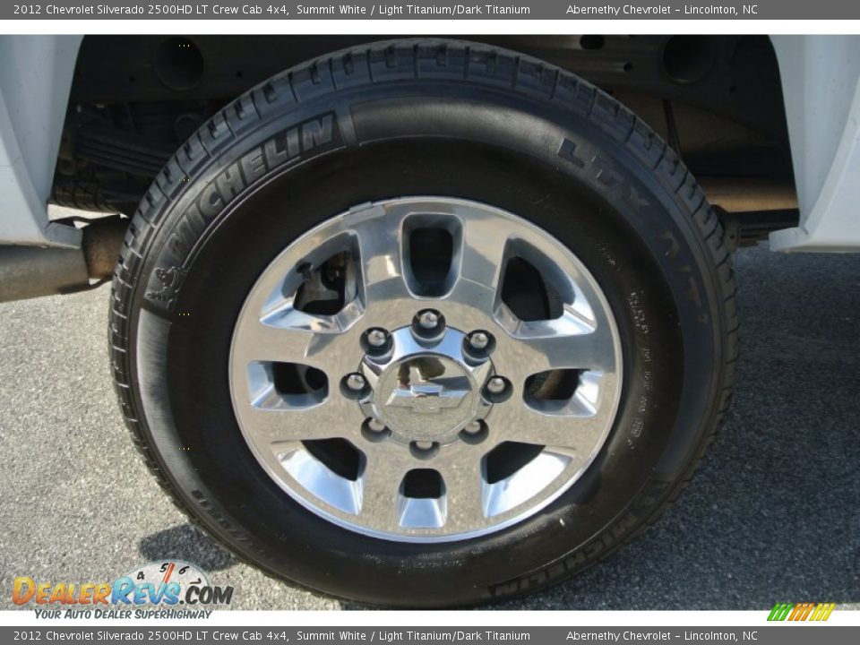 2012 Chevrolet Silverado 2500HD LT Crew Cab 4x4 Summit White / Light Titanium/Dark Titanium Photo #24