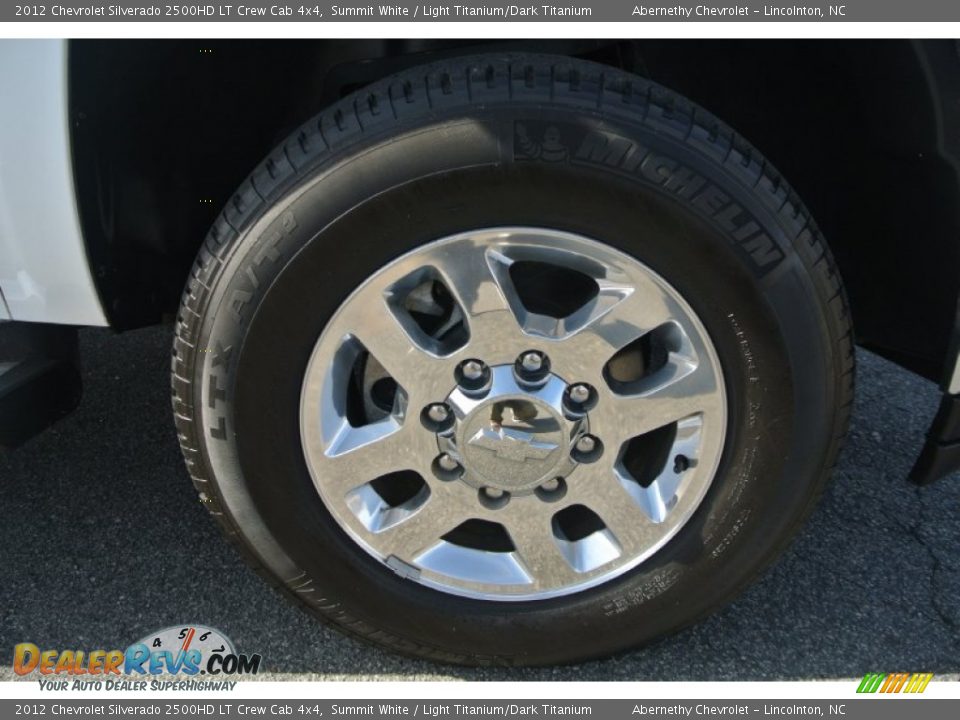 2012 Chevrolet Silverado 2500HD LT Crew Cab 4x4 Summit White / Light Titanium/Dark Titanium Photo #25