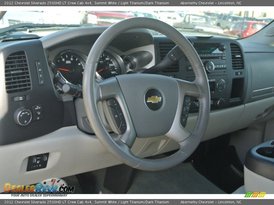 2012 Chevrolet Silverado 2500HD LT Crew Cab 4x4 Summit White / Light Titanium/Dark Titanium Photo #26