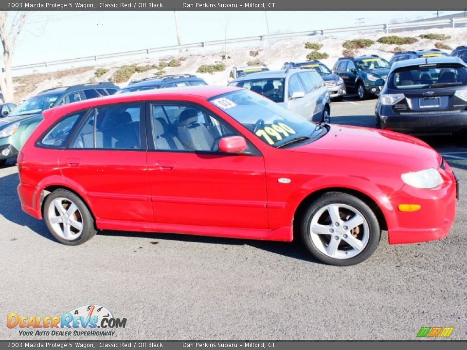 2003 Mazda Protege 5 Wagon Classic Red / Off Black Photo #4