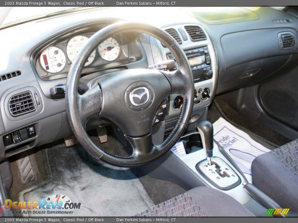 2003 Mazda Protege 5 Wagon Classic Red / Off Black Photo #5