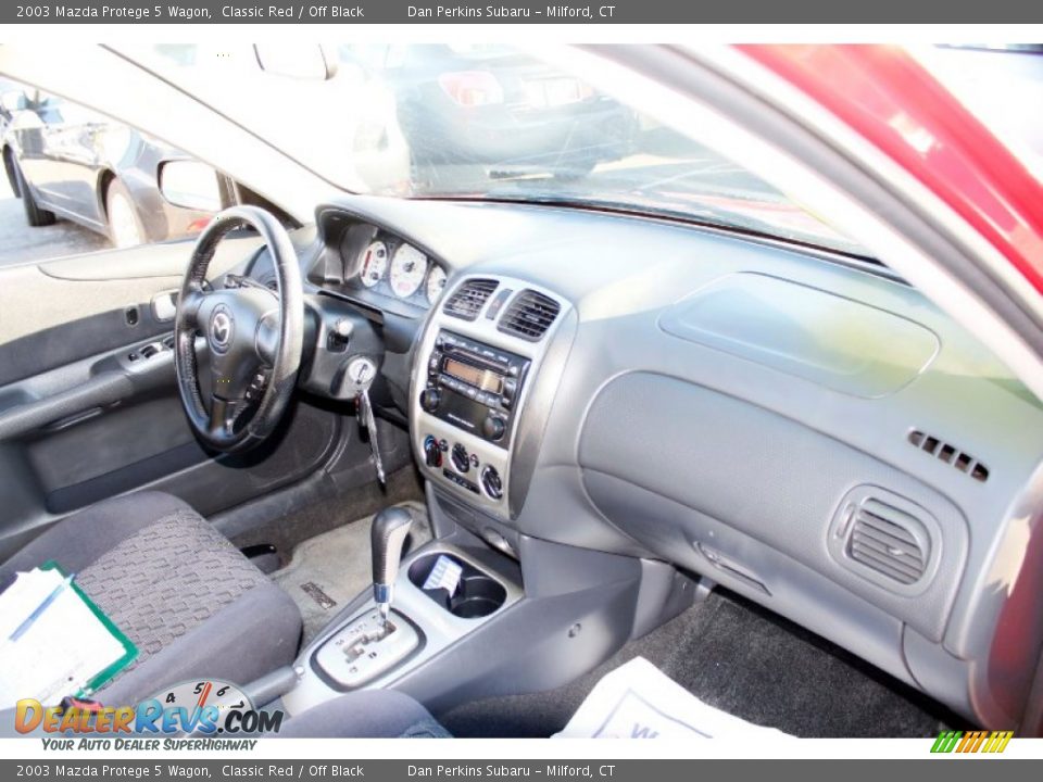 2003 Mazda Protege 5 Wagon Classic Red / Off Black Photo #9