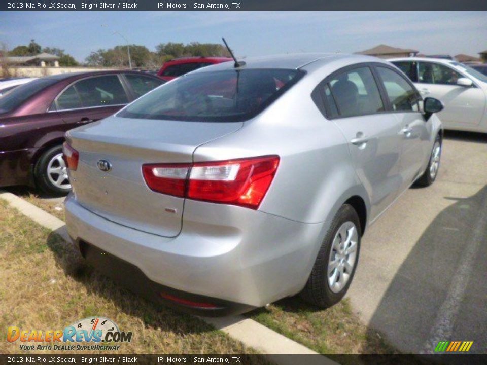 2013 Kia Rio LX Sedan Bright Silver / Black Photo #4