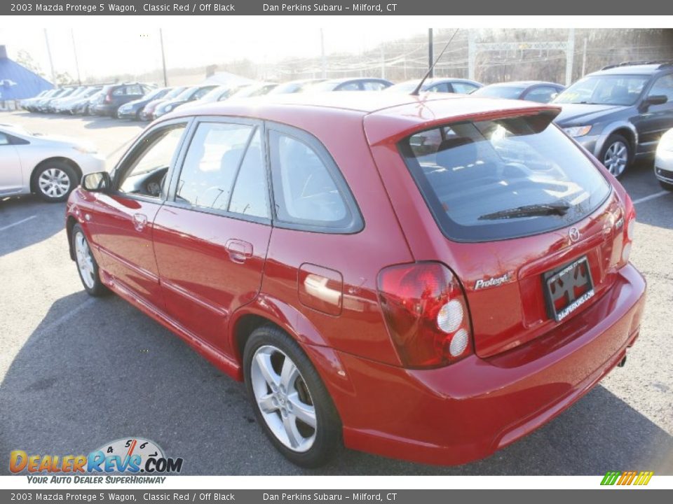 2003 Mazda Protege 5 Wagon Classic Red / Off Black Photo #10