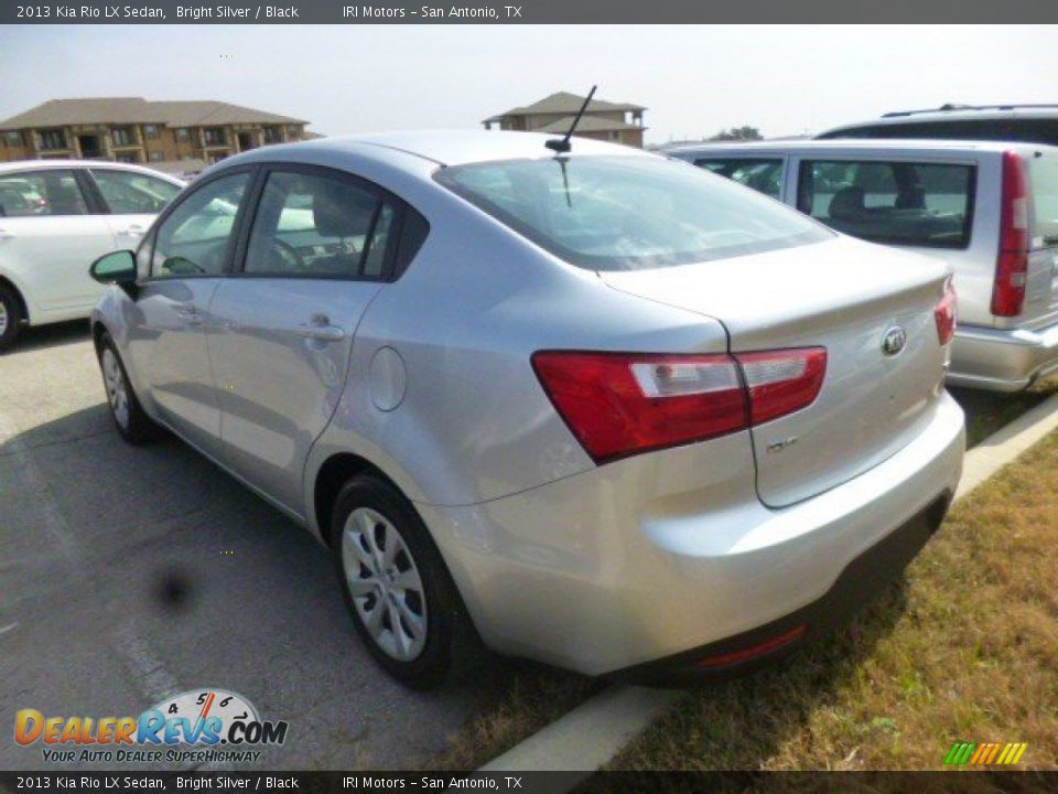 2013 Kia Rio LX Sedan Bright Silver / Black Photo #5