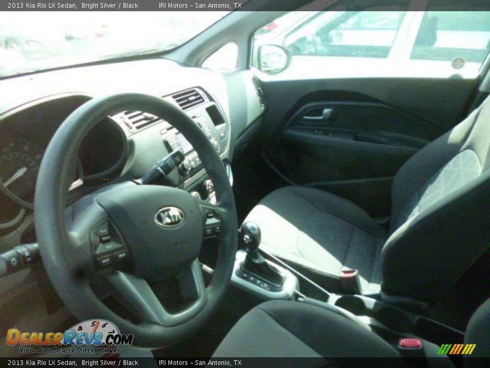 2013 Kia Rio LX Sedan Bright Silver / Black Photo #6