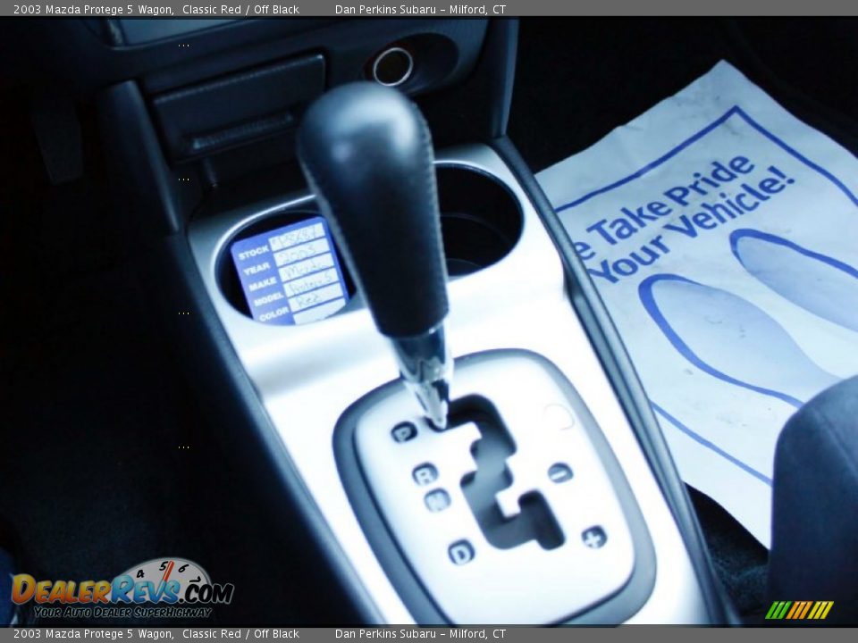 2003 Mazda Protege 5 Wagon Classic Red / Off Black Photo #14
