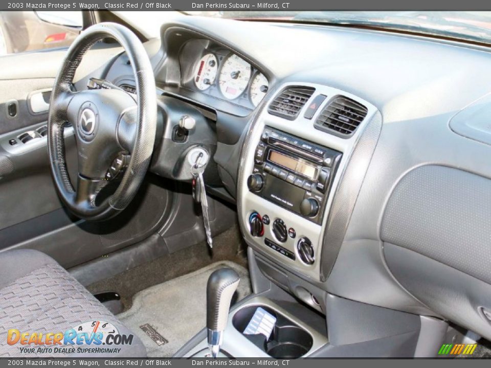 2003 Mazda Protege 5 Wagon Classic Red / Off Black Photo #15