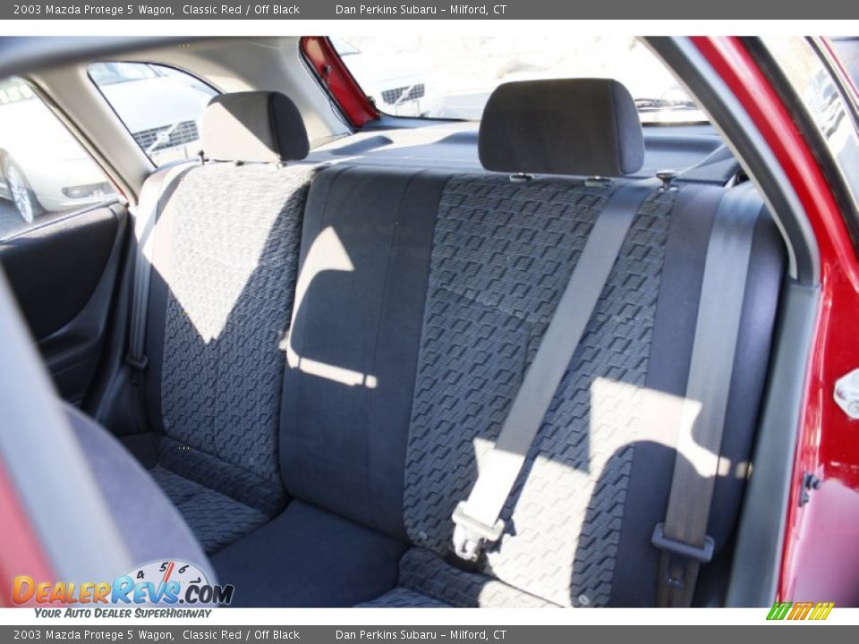 2003 Mazda Protege 5 Wagon Classic Red / Off Black Photo #16
