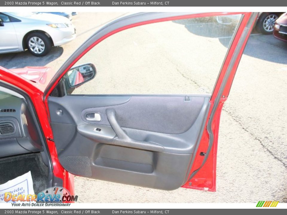 2003 Mazda Protege 5 Wagon Classic Red / Off Black Photo #17