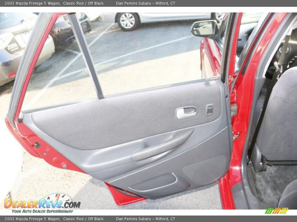 2003 Mazda Protege 5 Wagon Classic Red / Off Black Photo #19