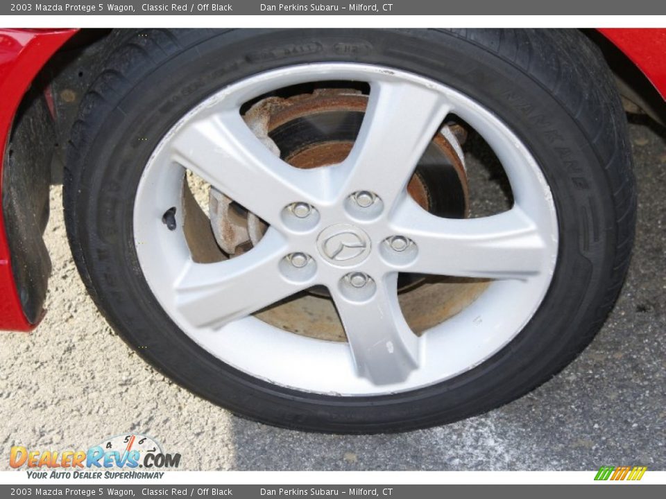 2003 Mazda Protege 5 Wagon Classic Red / Off Black Photo #21