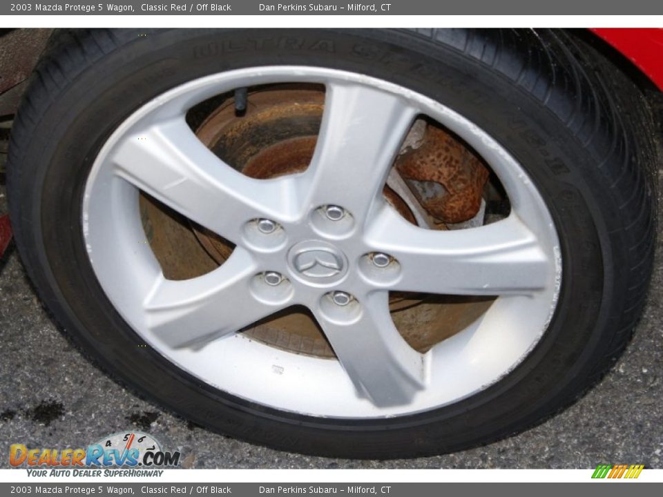 2003 Mazda Protege 5 Wagon Classic Red / Off Black Photo #22