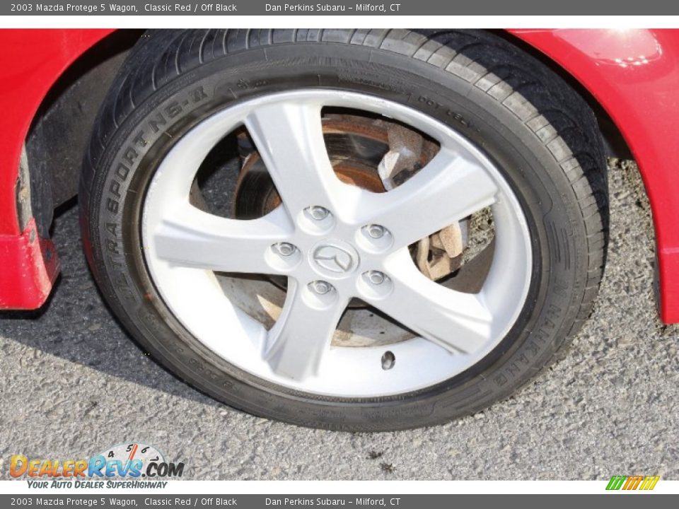 2003 Mazda Protege 5 Wagon Classic Red / Off Black Photo #23