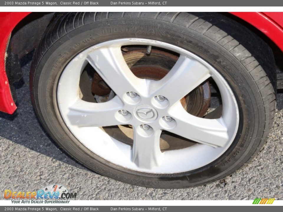 2003 Mazda Protege 5 Wagon Classic Red / Off Black Photo #24