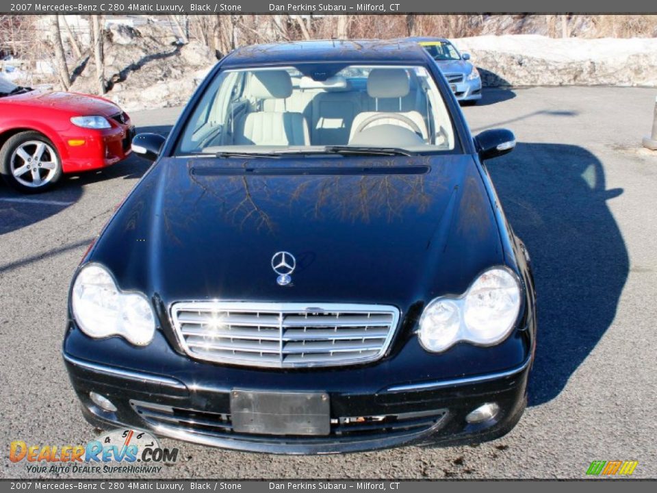 2007 Mercedes-Benz C 280 4Matic Luxury Black / Stone Photo #2