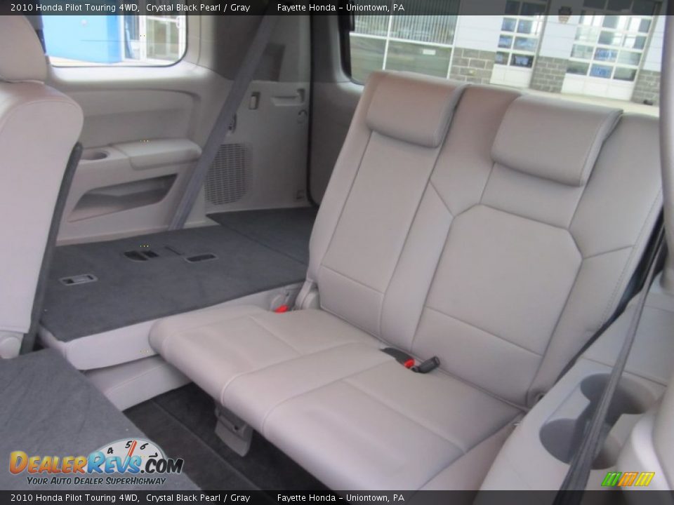 2010 Honda Pilot Touring 4WD Crystal Black Pearl / Gray Photo #9