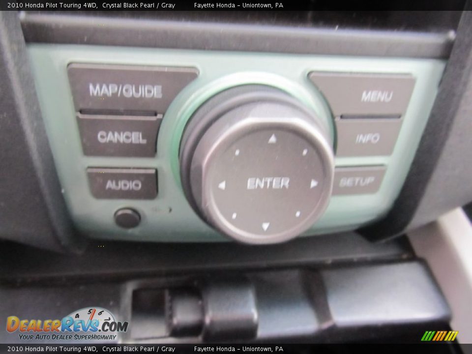 2010 Honda Pilot Touring 4WD Crystal Black Pearl / Gray Photo #14