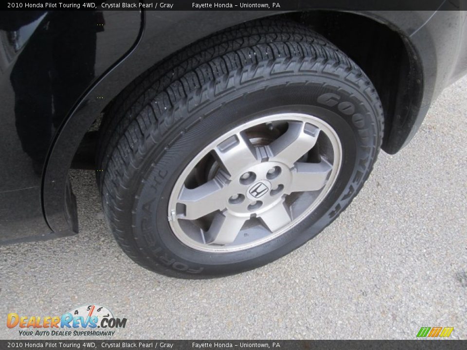 2010 Honda Pilot Touring 4WD Crystal Black Pearl / Gray Photo #17
